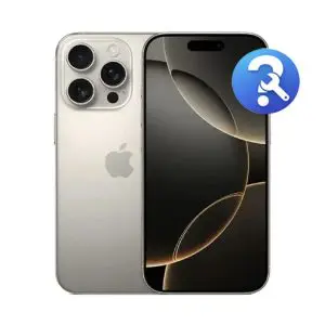 iPhone 16 pro storitev ni na seznamu